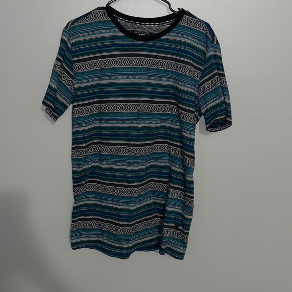 Patterned Blue Tee